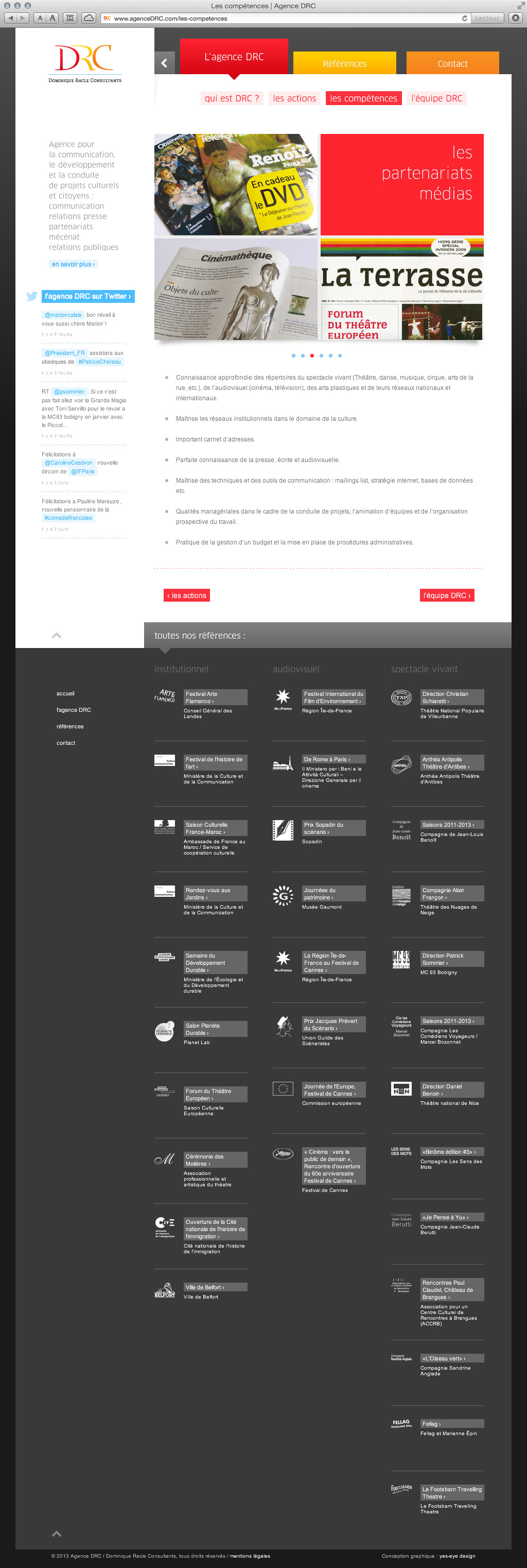 AgenceDRC - site web 2 les competences