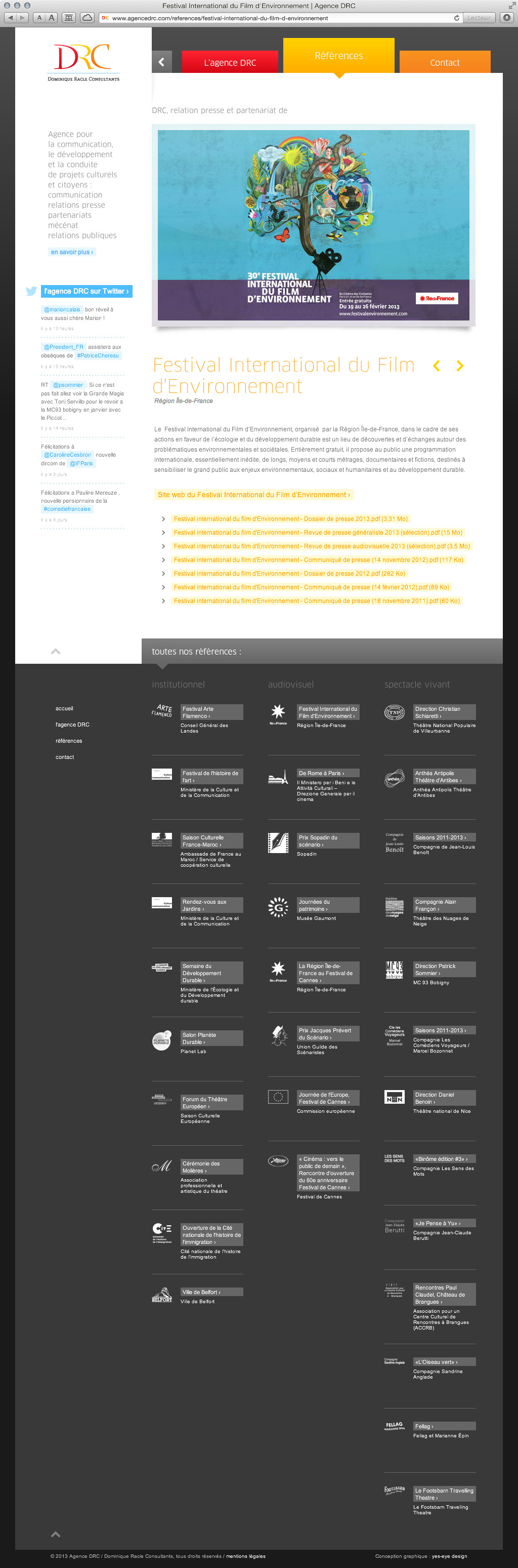 AgenceDRC - site web 3 references