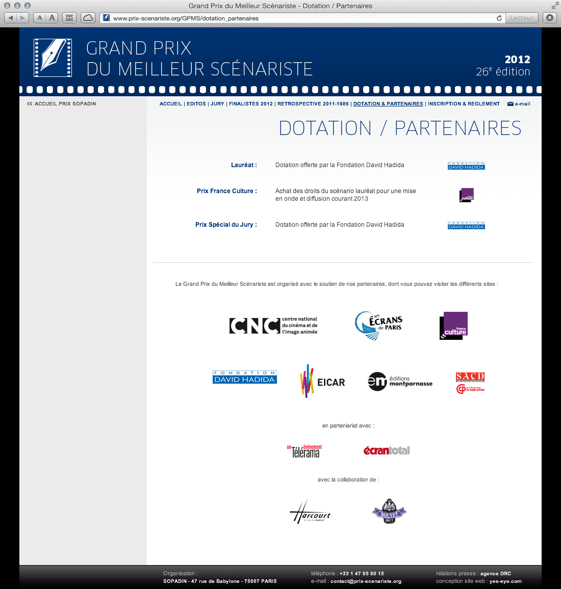 Sopadin - site web 6 GPMS dotation partenaires